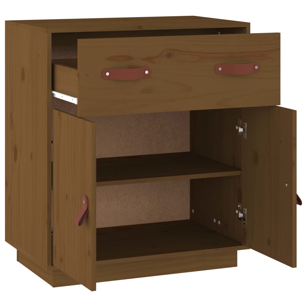 Sideboard Honey Brown 65.5x40x75 cm Solid Wood Pine