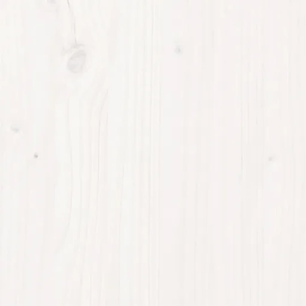 Sideboard White 100x40x75 cm Solid Wood Pine