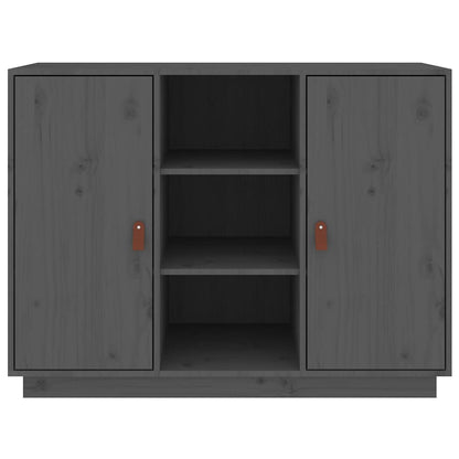 Sideboard Grey 100x40x75 cm Solid Wood Pine