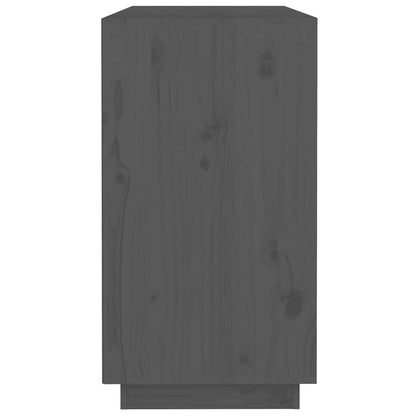 Sideboard Grey 100x40x75 cm Solid Wood Pine
