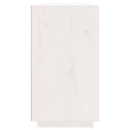 Sideboard White 100x40x75 cm Solid Wood Pine