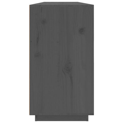 Sideboard Grey 100x40x75 cm Solid Wood Pine