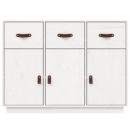 Sideboard White 100x40x75 cm Solid Wood Pine