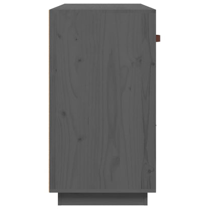 Sideboard Grey 100x40x75 cm Solid Wood Pine