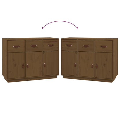 Sideboard Honey Brown 100x40x75 cm Solid Wood Pine