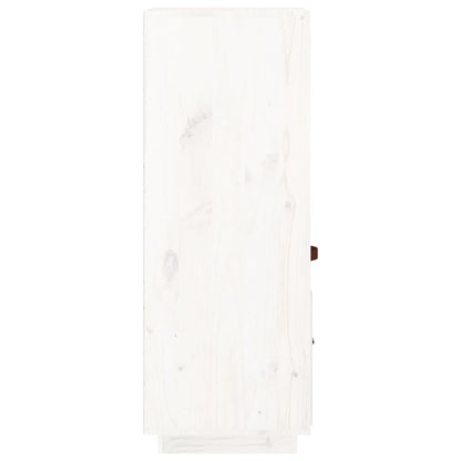 Highboard White 34x40x108,5 cm Solid Wood Pine