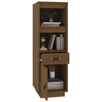Highboard Honey Brown 34x40x108,5 cm Solid Wood Pine