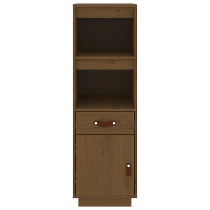 Highboard Honey Brown 34x40x108,5 cm Solid Wood Pine