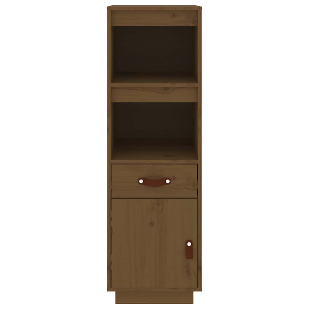 Highboard Honey Brown 34x40x108,5 cm Solid Wood Pine