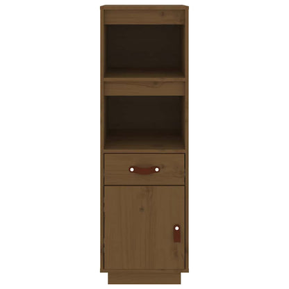 Highboard Honey Brown 34x40x108,5 cm Solid Wood Pine
