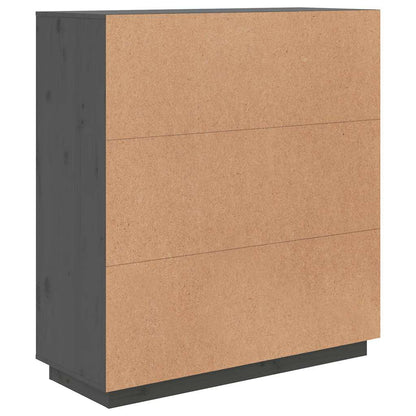 Highboard Grey 100x40x108,5 cm Solid Wood Pine
