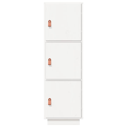 Highboard White 34x40x108.5 cm Solid Wood Pine