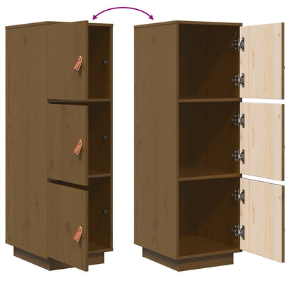 Highboard Honey Brown 34x40x108,5 cm Solid Wood Pine