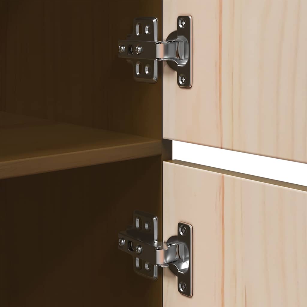 Highboard Honey Brown 34x40x108,5 cm Solid Wood Pine