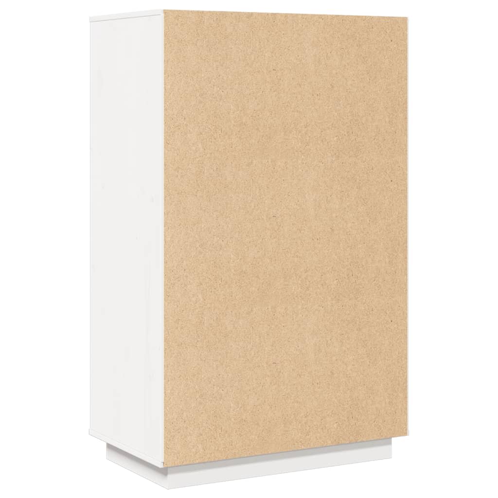 Highboard White 67x40x108,5 cm Solid Wood Pine