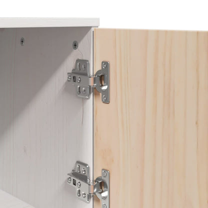Highboard White 67x40x108,5 cm Solid Wood Pine
