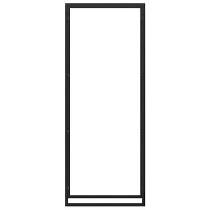 Firewood Rack Matt Black 80x28x222 cm Steel