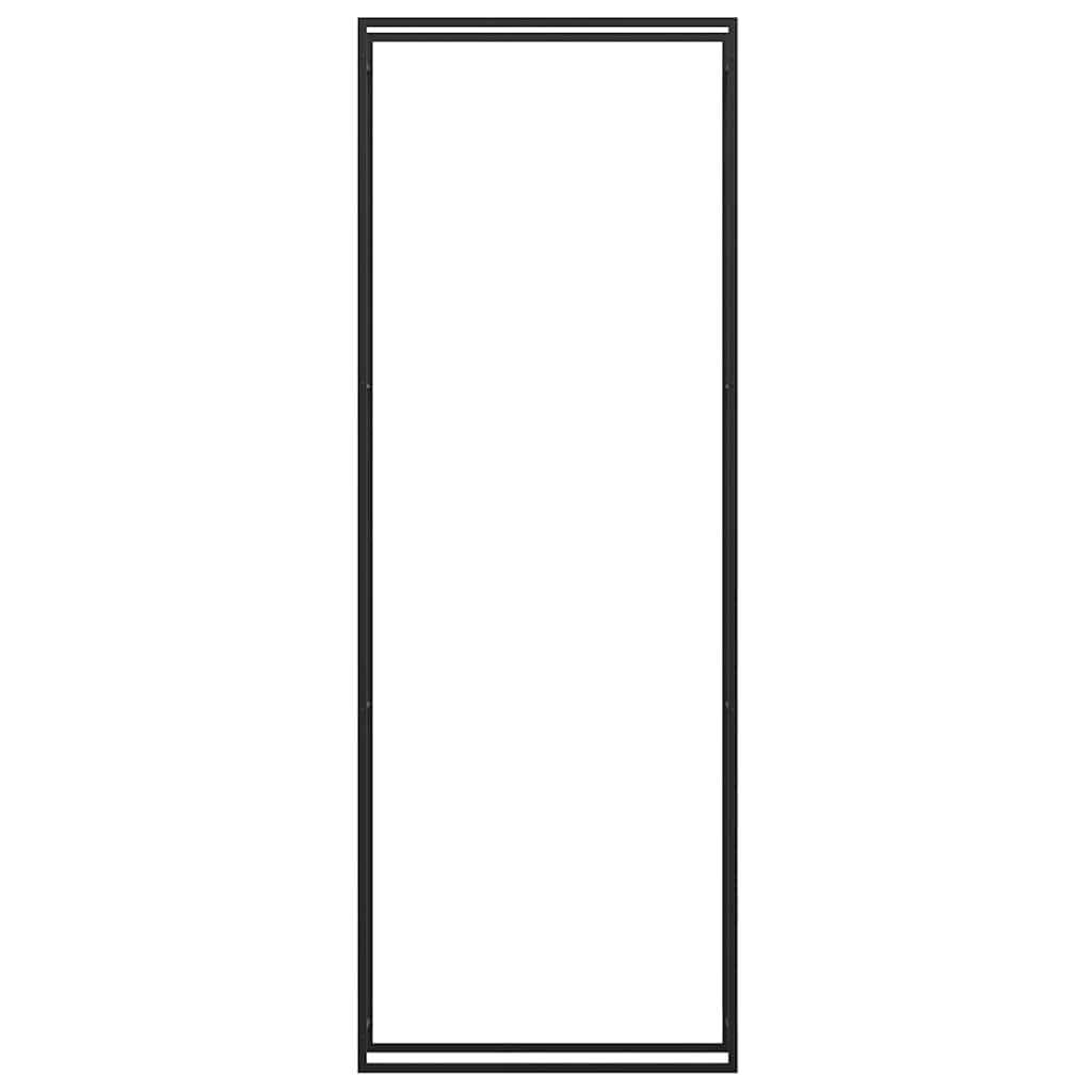 Firewood Rack Matt Black 110x28x312 cm Steel