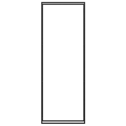Firewood Rack Matt Black 110x28x312 cm Steel