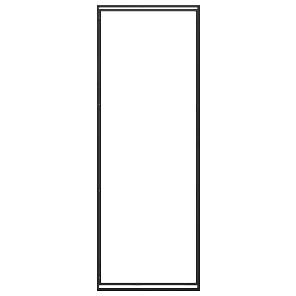 Firewood Rack Matt Black 110x28x312 cm Steel