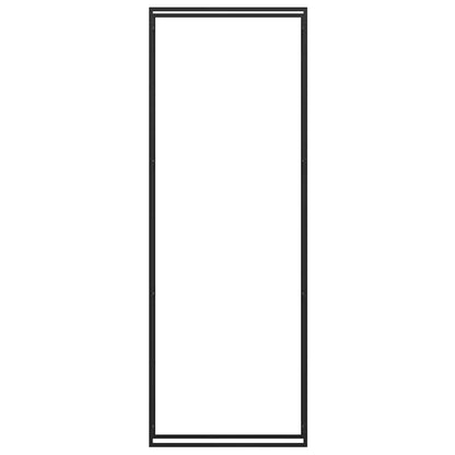 Firewood Rack Matt Black 110x28x312 cm Steel