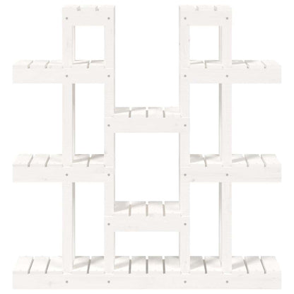 822093 vidaXL Plant Stand White 104,5x25x109,5 cm Solid Wood Pine