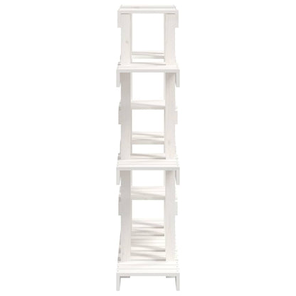 822093 vidaXL Plant Stand White 104,5x25x109,5 cm Solid Wood Pine