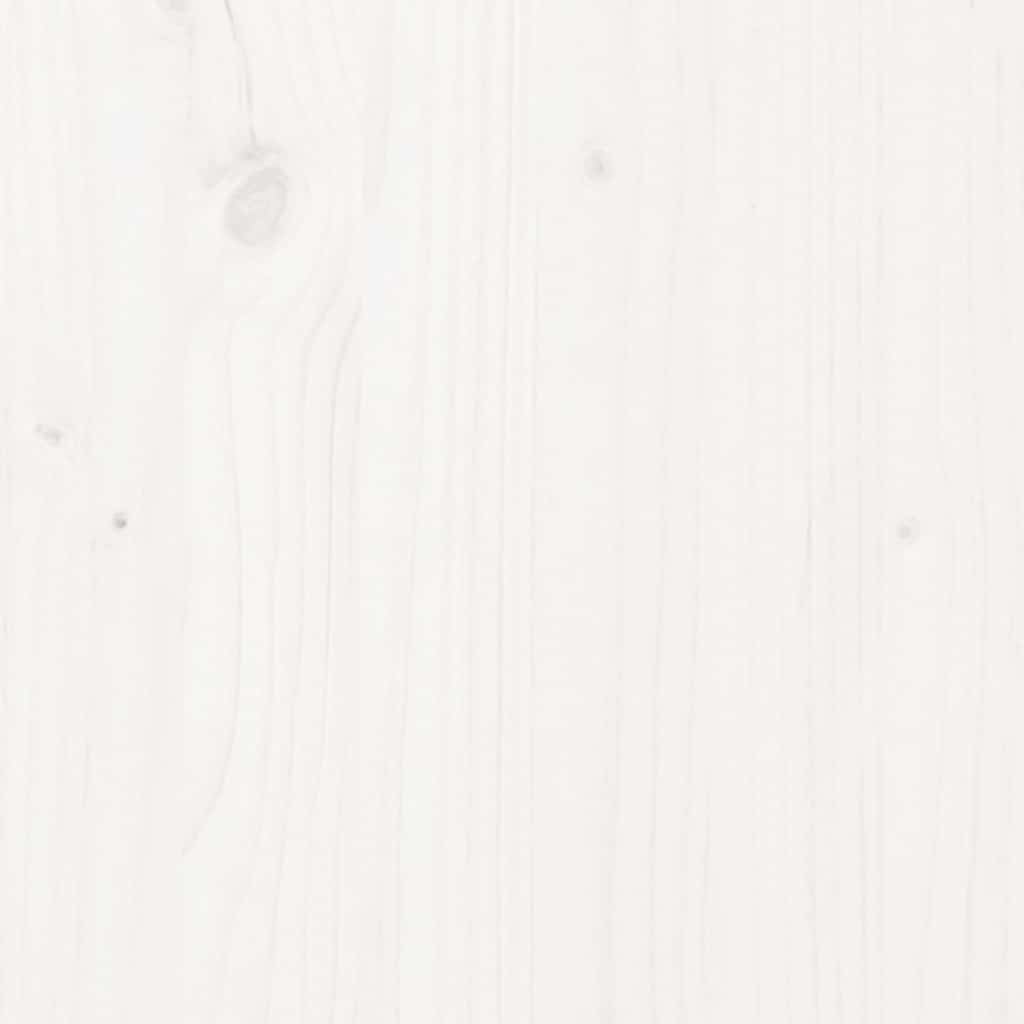 822093 vidaXL Plant Stand White 104,5x25x109,5 cm Solid Wood Pine