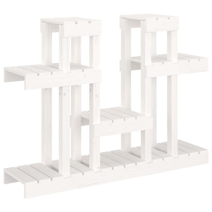 Plant Stand White 104,5x25x77,5 cm Solid Wood Pine