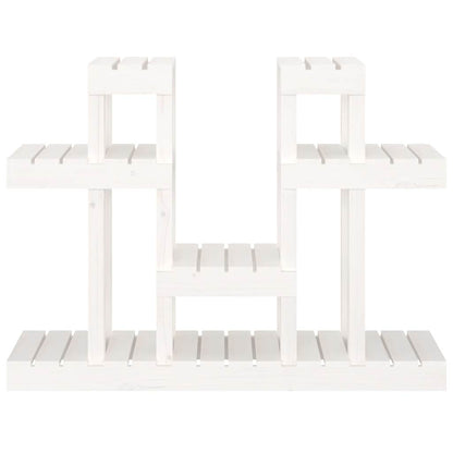 Plant Stand White 104,5x25x77,5 cm Solid Wood Pine