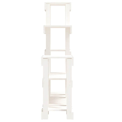 Plant Stand White 92x25x97 cm Solid Wood Pine