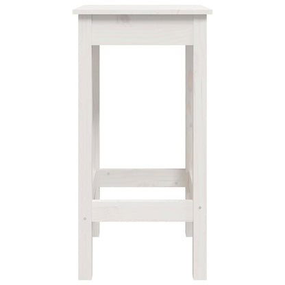 Bar Chairs 2 pcs White 40x40x78 cm Solid Wood Pine