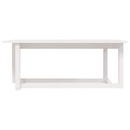Coffee Table White 110x55x45 cm Solid Wood Pine