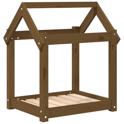 Dog Bed | Honey Brown | Solid pine wood | 61x50x70 cm | Simple | Dog Bed