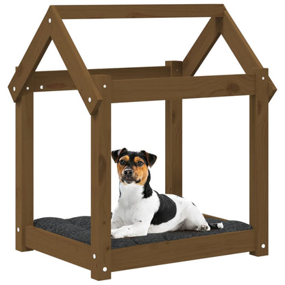 Dog Bed | Honey Brown | Solid pine wood | 61x50x70 cm | Simple | Dog Bed