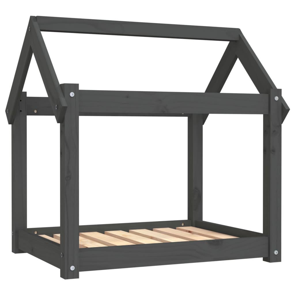 Dog Bed | Grey | Solid Pine Wood | Medium |  Tough | Dog Bed