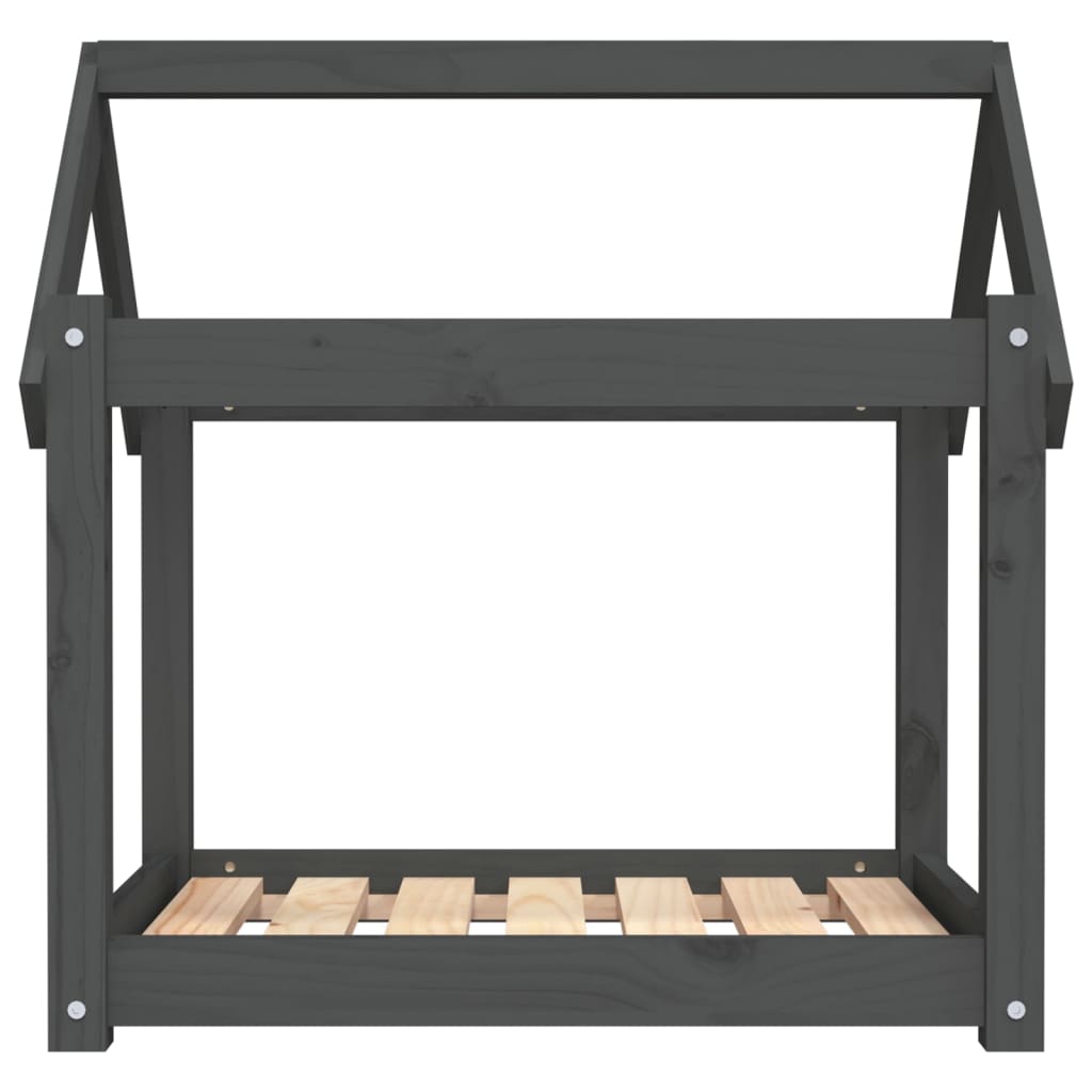 Dog Bed | Grey | Solid Pine Wood | Medium |  Tough | Dog Bed