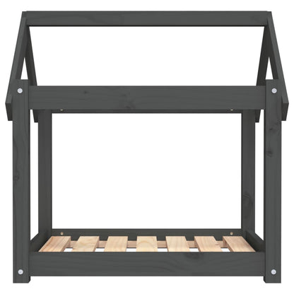 Dog Bed | Grey | Solid Pine Wood | Medium |  Tough | Dog Bed