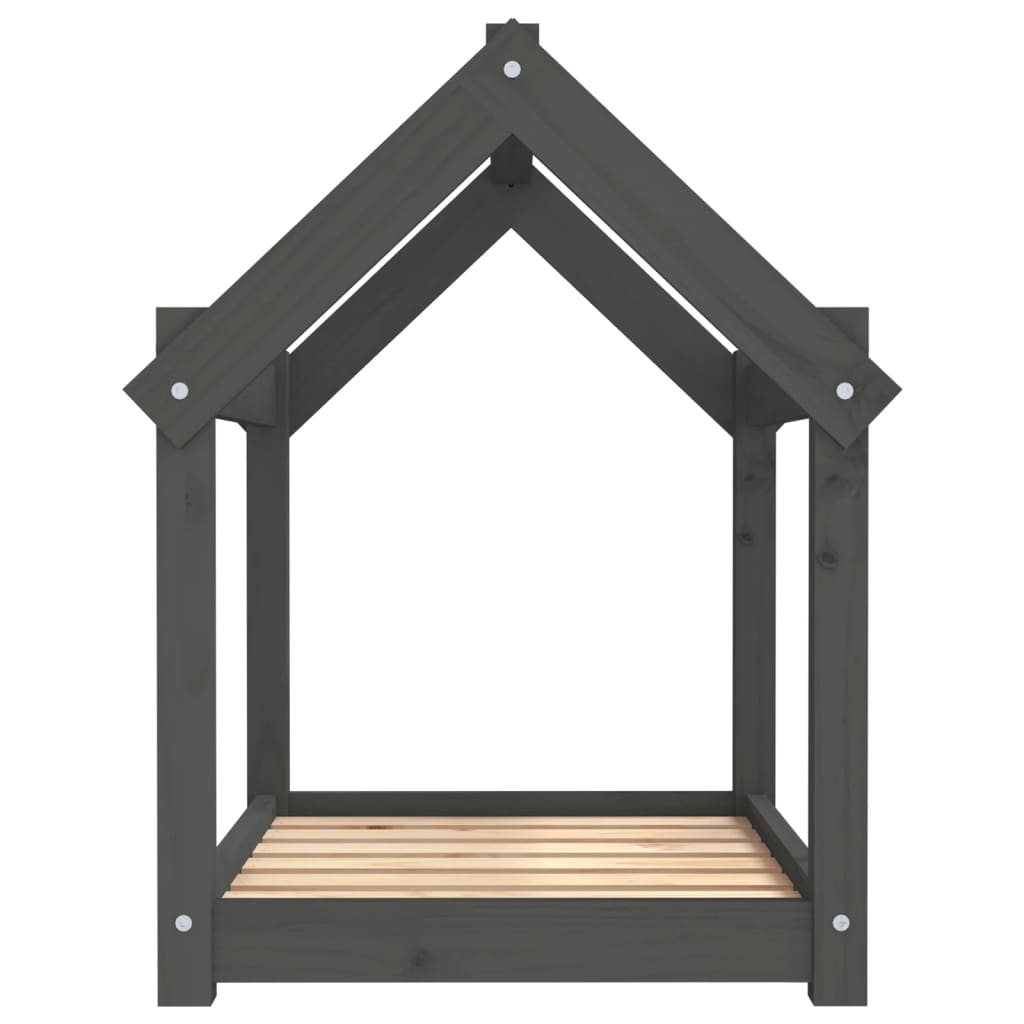Dog Bed | Grey | Solid Pine Wood | Medium |  Tough | Dog Bed