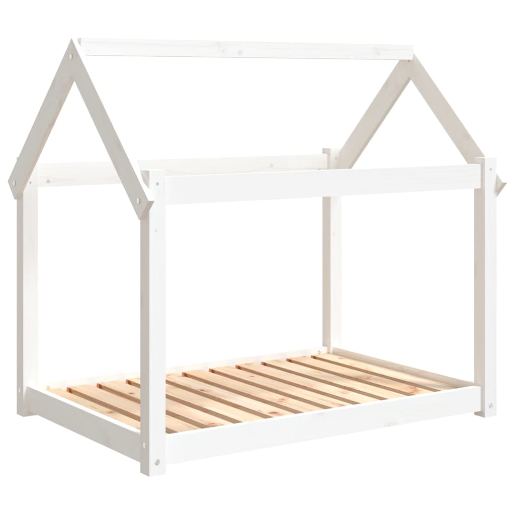 Dog Bed | White | Solid Pine Wood | Medium | Minimalistic | Dog Bed