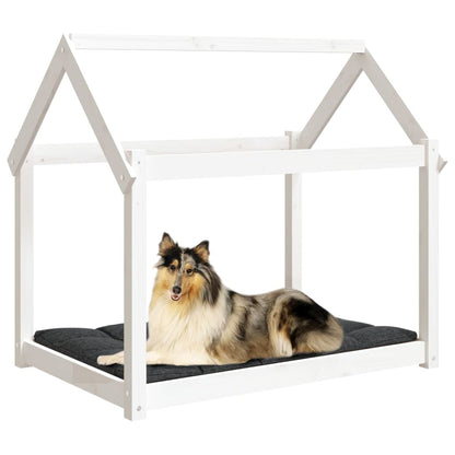 Dog Bed | White | Solid Pine Wood | Medium | Minimalistic | Dog Bed