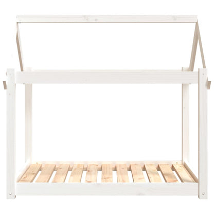 Dog Bed | White | Solid Pine Wood | Medium | Minimalistic | Dog Bed