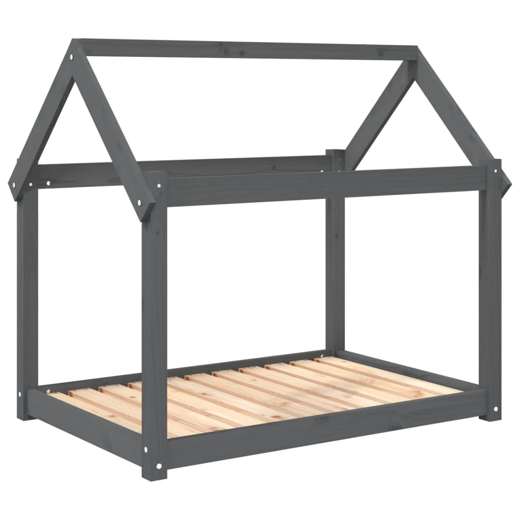 Dog Bed | Grey | Solid pine wood | 101 x 70 x 90 cm |  Durable  | Dog Bed