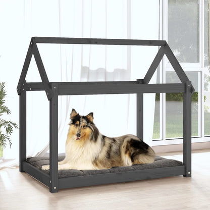 Dog Bed | Grey | Solid pine wood | 101 x 70 x 90 cm |  Durable  | Dog Bed