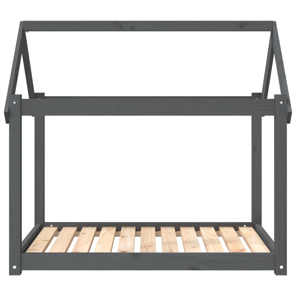 Dog Bed | Grey | Solid pine wood | 101 x 70 x 90 cm |  Durable  | Dog Bed
