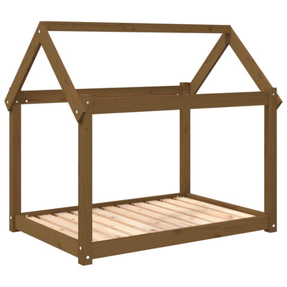 Dog Bed | Honey Brown | Solid Pine Wood | Medium | Simple | Dog Bed