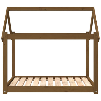 Dog Bed | Honey Brown | Solid Pine Wood | Medium | Simple | Dog Bed