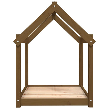 Dog Bed | Honey Brown | Solid Pine Wood | Medium | Simple | Dog Bed