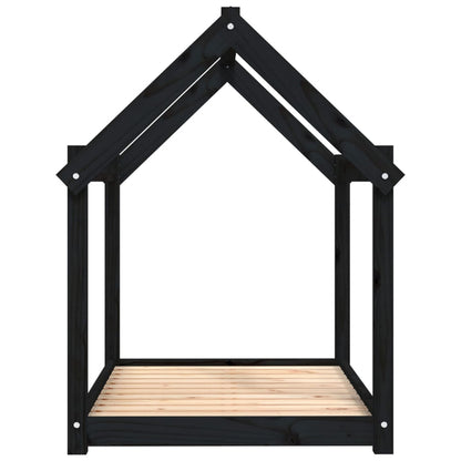 Dog Bed | Black | Solid Pine Wood | Medium | Durable | Dog Bed