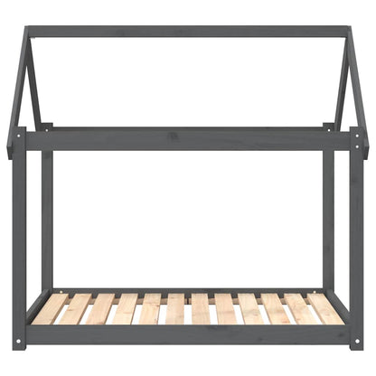 Dog Bed Grey 111x80x100 cm Solid Wood Pine